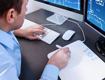 design or process engineer at work design or process engineer at work